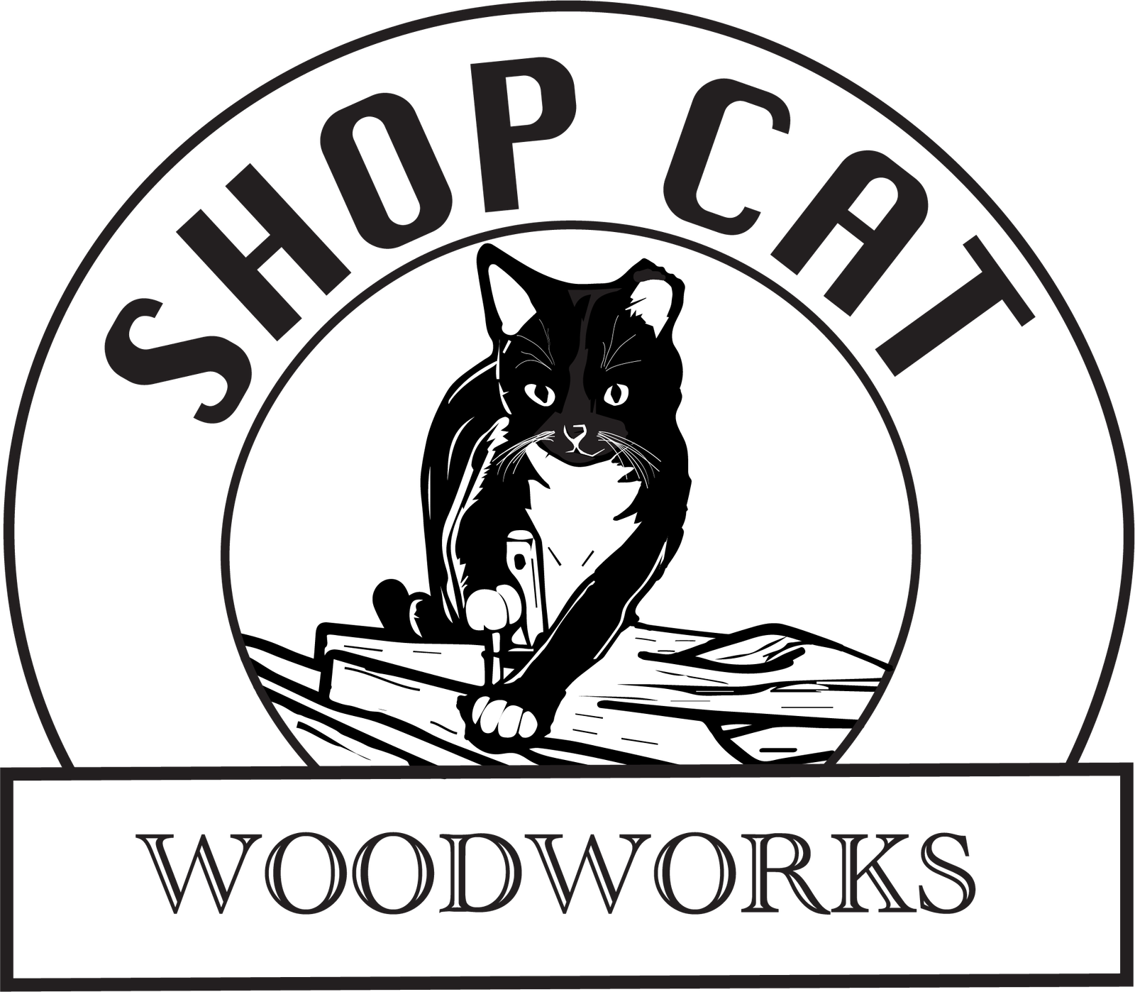 Shopcat Woodworks Logo